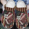 American Football Personalized Clog Custom Crocs Comfortablefashion Style Comfortable For Women Men Kid Print 3D