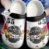 Angry Hockey White Personalize Clog Custom Crocs Clog Number On Sandal Fashion Style Comfortable For Women Men Kid