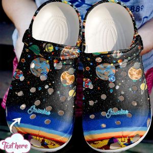 Astronaut Personalized Crocs Clog Classic Clog Watching The Night Sky Shoes