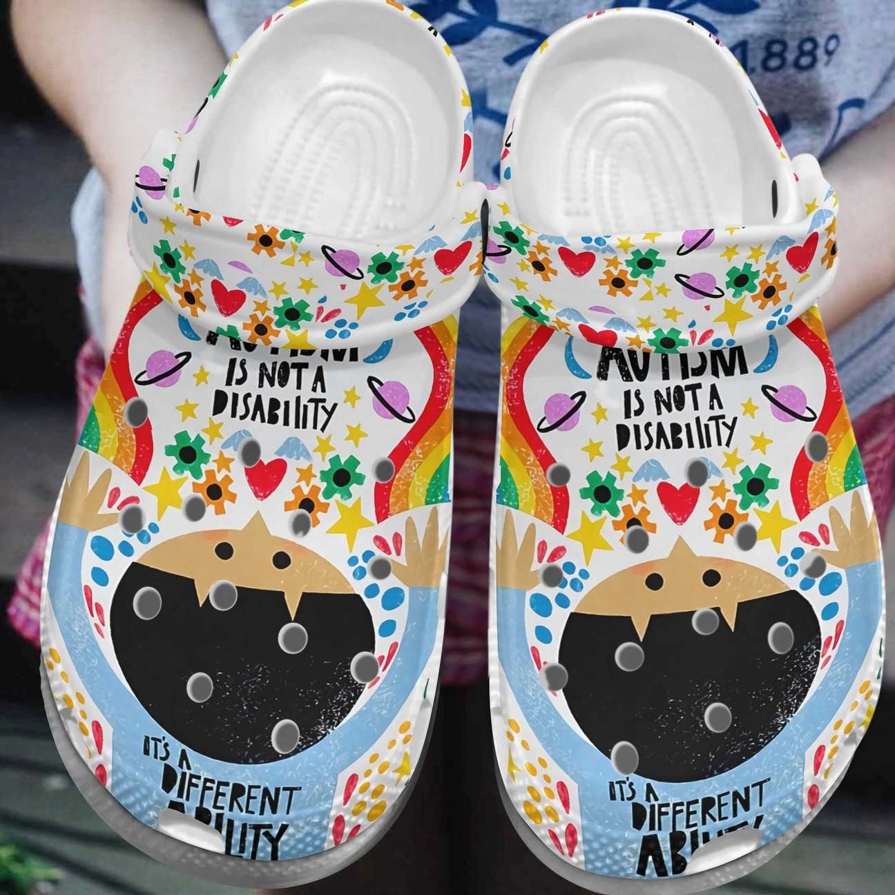 Autism Personalized Clog Custom Crocs Comfortablefashion Style Comfortable For Women Men Kid Print 3D A Different Ability 4 Autism Personalized Clog Custom Crocs Comfortablefashion Style Comfortable For Women Men Kid Print 3D A Different Ability 4
