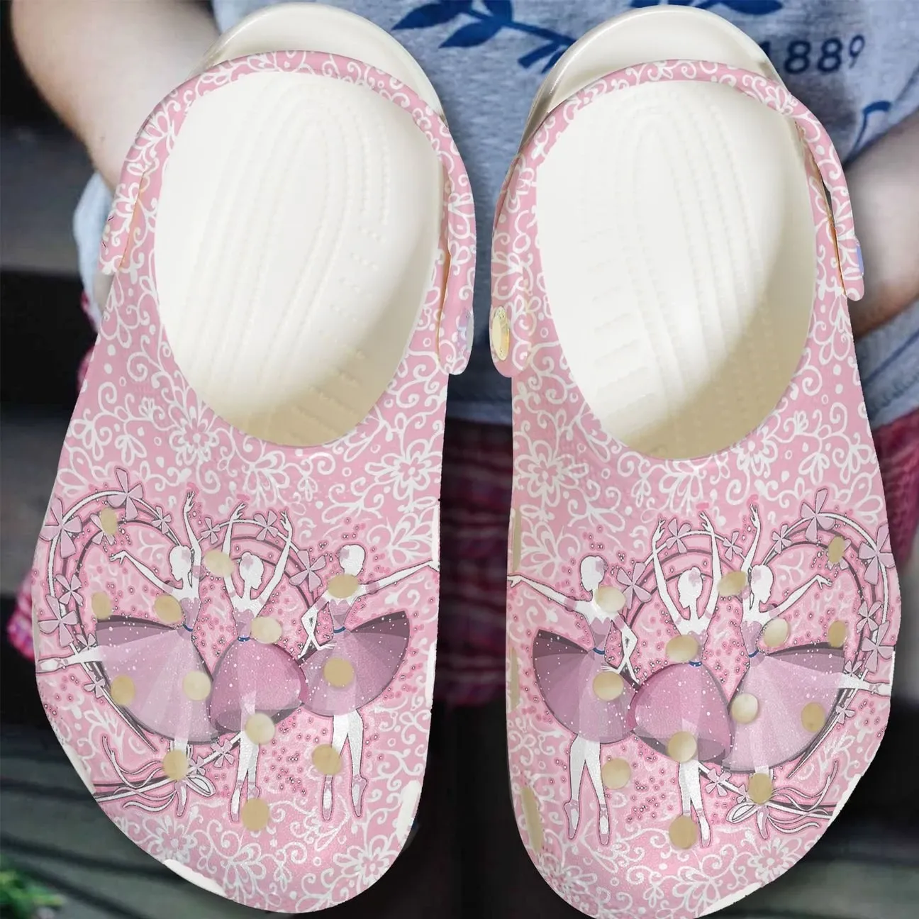 Ballet Personalized Clog Custom Crocs Comfortablefashion Style Comfortable For Women Men Kid Print 3D Pink Ballet Ballet Personalized Clog Custom Crocs Comfortablefashion Style Comfortable For Women Men Kid Print 3D Pink Ballet