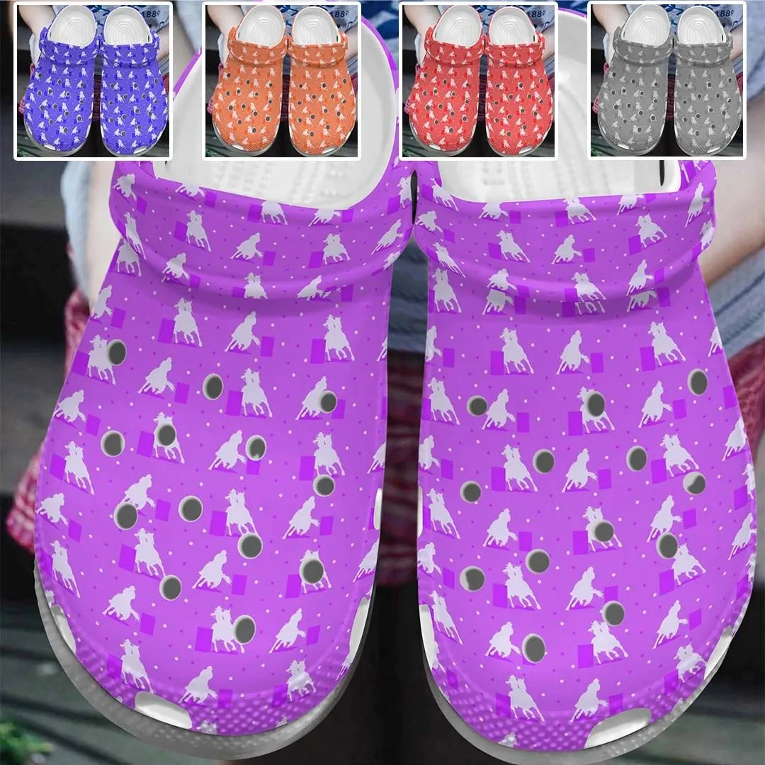 Barrel Racing Personalize Clog Custom Crocs Fashionstyle Comfortable For Women Men Kid Print 3D Barrel Racers Barrel Racing Personalize Clog Custom Crocs Fashionstyle Comfortable For Women Men Kid Print 3D Barrel Racers