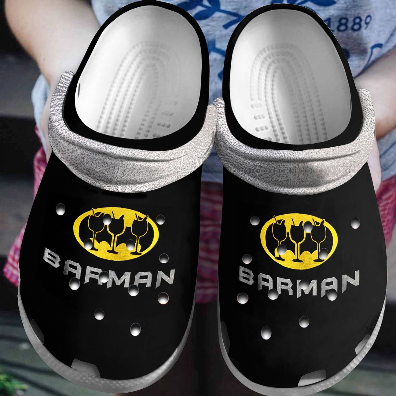 Bartender Personalized Clog Custom Crocs Comfortablefashion Style Comfortable For Women Men Kid Print 3D Barman Bartender Personalized Clog Custom Crocs Comfortablefashion Style Comfortable For Women Men Kid Print 3D Barman