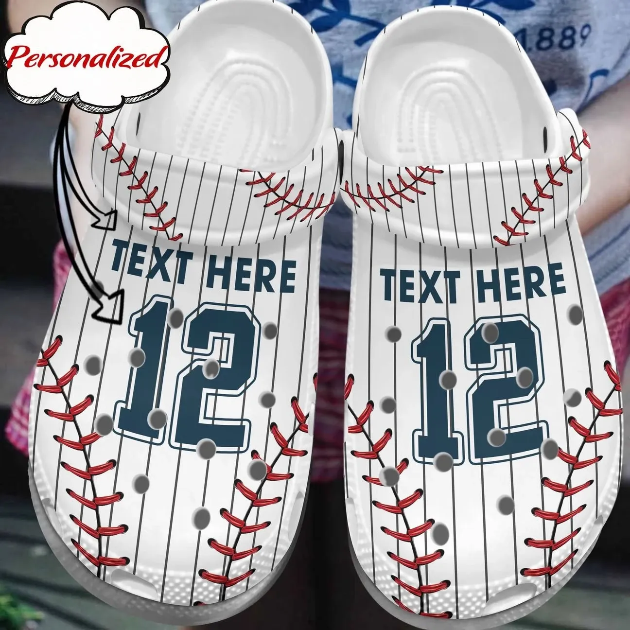 Baseball Personalized Clog Custom Crocs Comfortablefashion Style Comfortable For Women Men Kid Print 3D Uniform Baseball Personalized Clog Custom Crocs Comfortablefashion Style Comfortable For Women Men Kid Print 3D Uniform