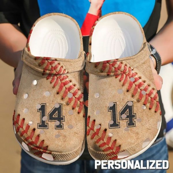 Baseball Personalized Love Sku 137 Crocs Crocband Clog Comfortable For Mens Womens Classic Clog Water Shoes