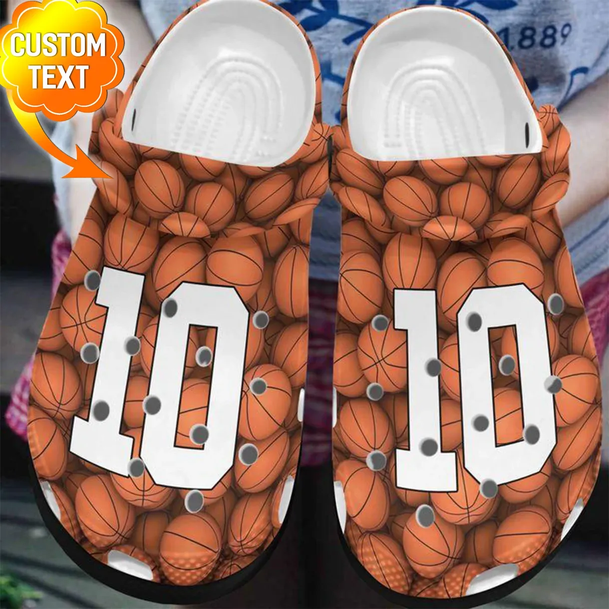 Basketball Personalize Clog Custom Crocs Clog On Sandal Fashion Style Comfortable For Women Men Kid Basketball Personalize Clog Custom Crocs Clog On Sandal Fashion Style Comfortable For Women Men Kid