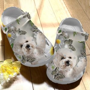Bichon Crocs Clog Classic Clog Whitesole Shoes