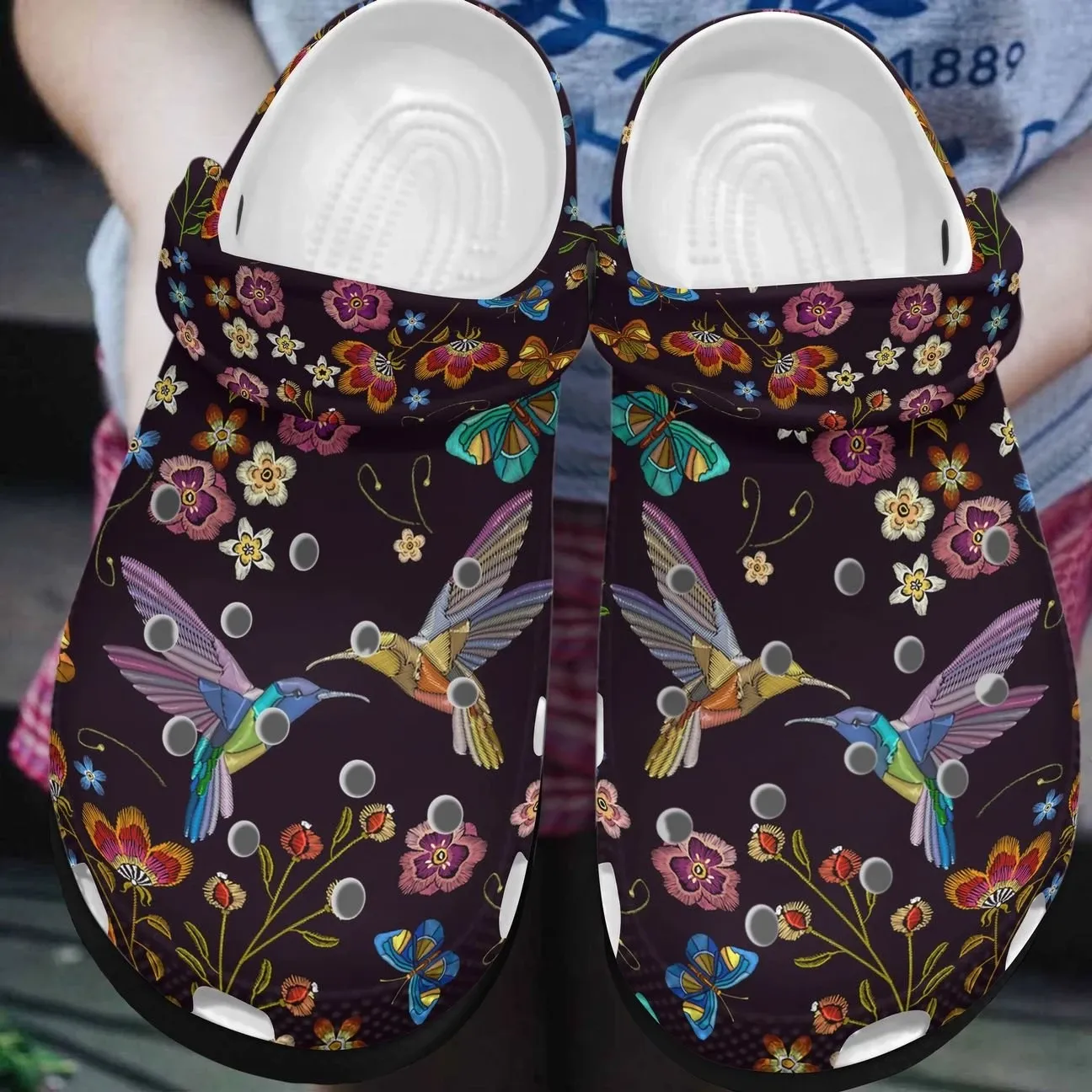 Bird Personalized Clog Custom Crocs Comfortablefashion Style Comfortable For Women Men Kid Print 3D Hummingbird Bird Personalized Clog Custom Crocs Comfortablefashion Style Comfortable For Women Men Kid Print 3D Hummingbird