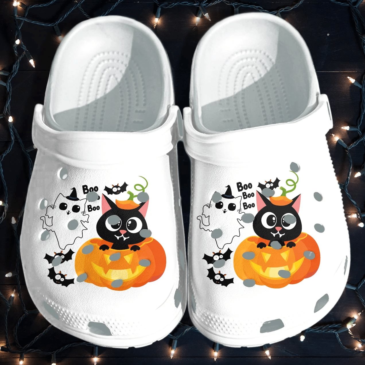 Black Cat In Pumpkin And Ghost Cat Cartoon Shoes Clog – Halloween 2021 Crocs Clog Crocband Clog Birthday Gift For Boy Girl Black Cat In Pumpkin And Ghost Cat Cartoon Shoes Clog – Halloween 2021 Crocs Clog Crocband Clog Birthday Gift For Boy Girl