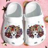 Black Queen Flower Girl Shoes Crocs Clog Gift For Black Girl – Strong Girl Junteenth Clog Birthday Gift For Daughter Niece For Mens And Womens