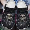 Black Skull Crocs Clog Shoes Crocbland Clog Gifts For Men Son