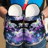 Butterfly Beautiful V2 Sku 353 Crocs Crocband Clog Comfortable For Mens Womens Classic Clog Water Shoes
