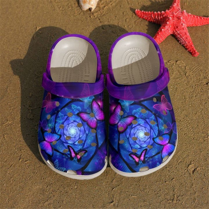 Butterfly Magical Purple Butterflies Sku 363 Crocs Crocband Clog Comfortable For Mens Womens Classic Clog Water Shoes Butterfly Magical Purple Butterflies Sku 363 Crocs Crocband Clog Comfortable For Mens Womens Classic Clog Water Shoes