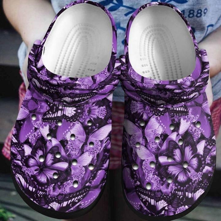 Butterfly Personalize Clog Custom Crocs Clog On Sandal Fashion Style Comfortable For Women Men Kid Butterfly Personalize Clog Custom Crocs Clog On Sandal Fashion Style Comfortable For Women Men Kid