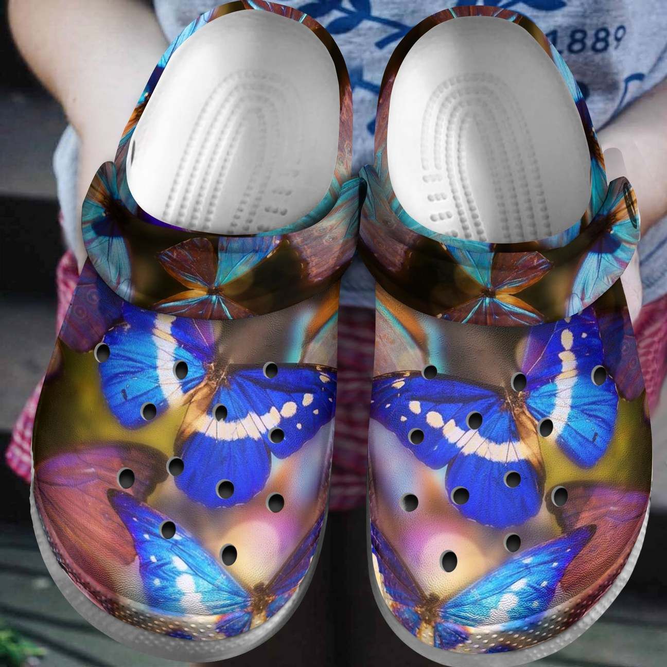 Butterfly Personalized Clog Custom Crocs Comfortablefashion Style Comfortable For Women Men Kid Print 3D Butterfly Gradient Butterfly Personalized Clog Custom Crocs Comfortablefashion Style Comfortable For Women Men Kid Print 3D Butterfly Gradient