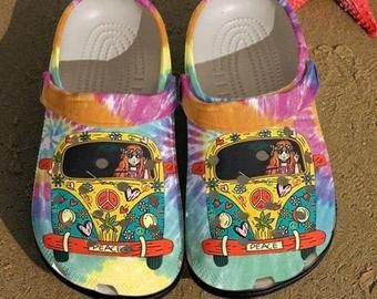 Camping Crocs 3D Shoes Hippie Girl Crocs Crocband Clog Camping Water Shoes Gift For Camper Lover Gift For Her Camping Crocs 3D Shoes Hippie Girl Crocs Crocband Clog Camping Water Shoes Gift For Camper Lover Gift For Her