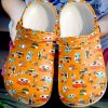 Camping Pattern Sku 453 Crocs Crocband Clog Comfortable For Mens Womens Classic Clog Water Shoes