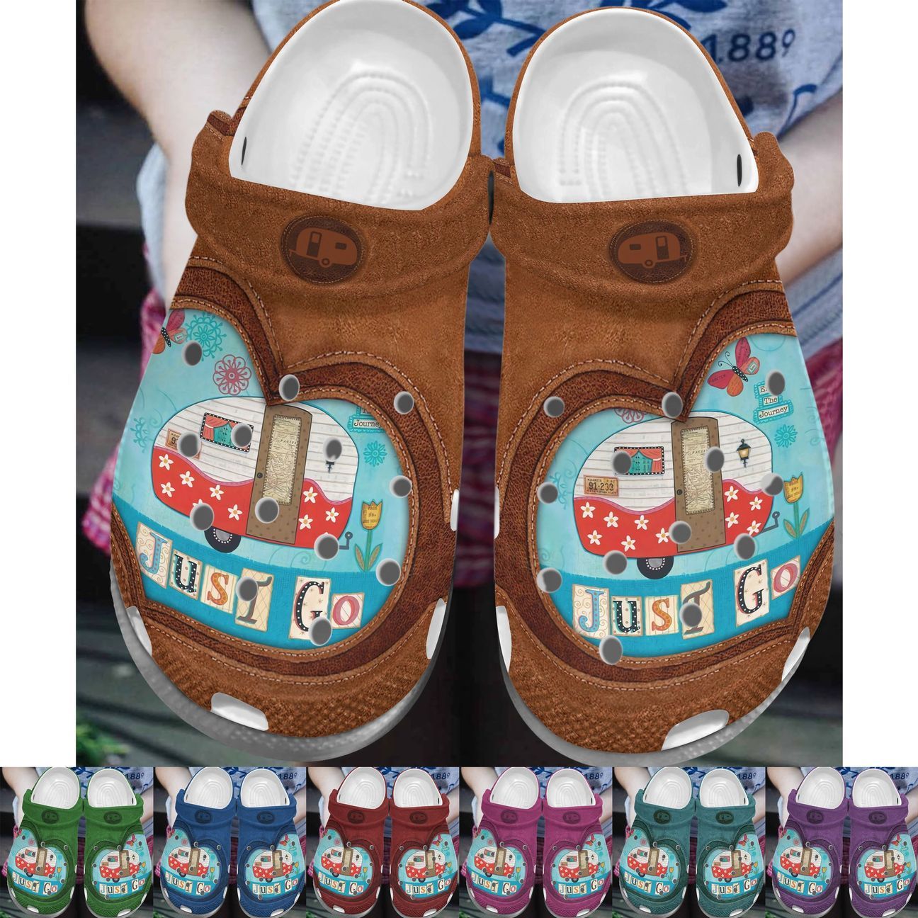 Camping Personalize Clog Custom Crocs Fashionstyle Comfortable For Women Men Kid Print 3D Just Go Camping Personalize Clog Custom Crocs Fashionstyle Comfortable For Women Men Kid Print 3D Just Go