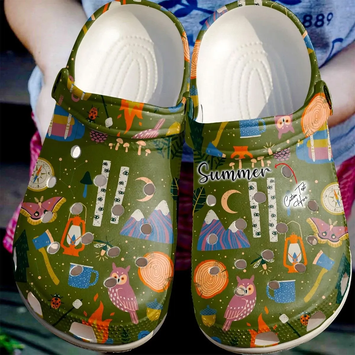 Camping Personalized Clog Custom Crocs Comfortablefashion Style Comfortable For Women Men Kid Print 3D Camping Night Pattern Camping Personalized Clog Custom Crocs Comfortablefashion Style Comfortable For Women Men Kid Print 3D Camping Night Pattern