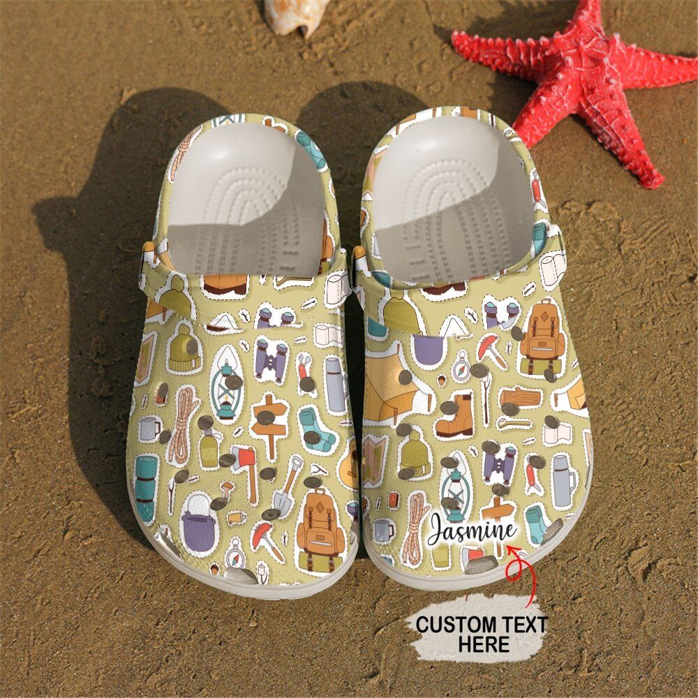 Camping Personalized Clog Custom Crocs Comfortablefashion Style Comfortable For Women Men Kid Print 3D Camping Sticker Camping Personalized Clog Custom Crocs Comfortablefashion Style Comfortable For Women Men Kid Print 3D Camping Sticker