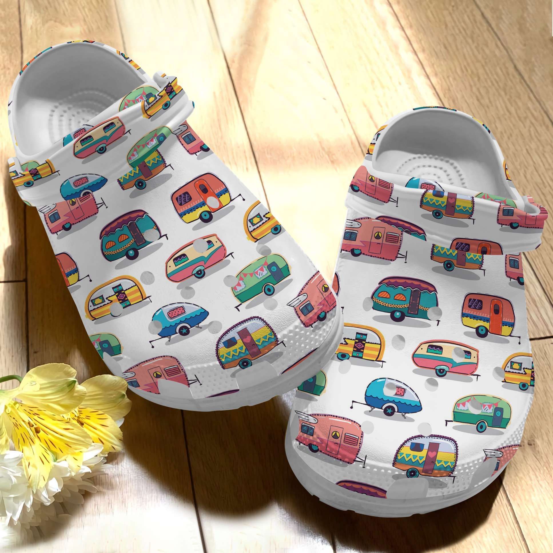 Cartoon Camping Bus Crocs Clog Shoes – Funny Car Camper Clog Crocbland Clog Birthday Gift For Boy Girl Cartoon Camping Bus Crocs Clog Shoes – Funny Car Camper Clog Crocbland Clog Birthday Gift For Boy Girl