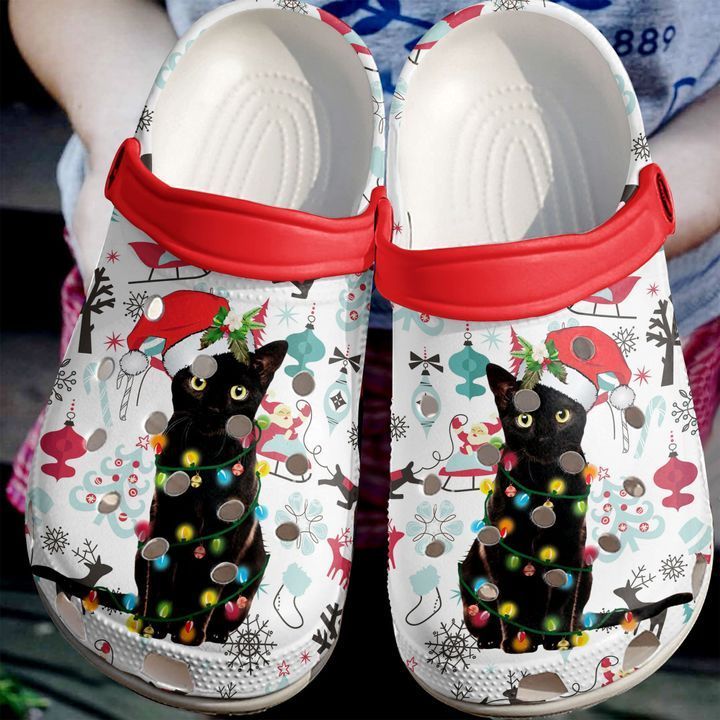 Cat Christmas Black Sku 553 Crocs Clog Clog Shoes Cat Christmas Black Sku 553 Crocs Clog Clog Shoes