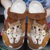 Cat Crocs Clog Classic Clog Whitesole Daisy Cat Shoes