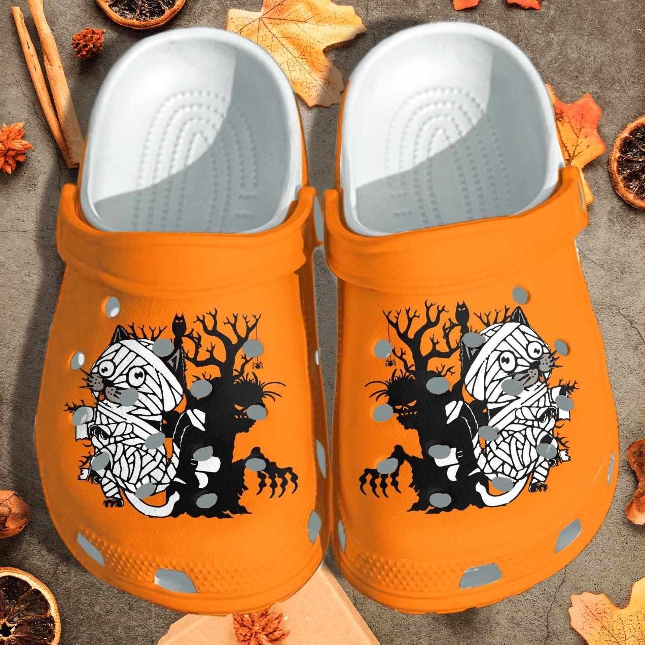 Cat Mummy Scare Ghost Cartoon Shoes Clog – Halloween Night Crocs Clog Crocband Clog Birthday Gift For Man Women Cat Mummy Scare Ghost Cartoon Shoes Clog – Halloween Night Crocs Clog Crocband Clog Birthday Gift For Man Women