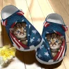 Cat Personalize Clog Custom Crocs Fashionstyle Comfortable For Women Men Kid Print 3D American Cat