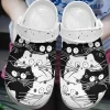 Cat Personalize Clog Custom Crocs Fashionstyle Comfortable For Women Men Kid Print 3D Black And White Cats