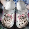 Cat Personalized Clog Custom Crocs Comfortablefashion Style Comfortable For Women Men Kid Print 3D Floral Cat