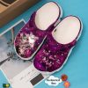 Cat Personalized Clog Custom Crocs Comfortablefashion Style Comfortable For Women Men Kid Print 3D Purple Floral Cat