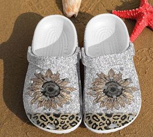 Cheetah Flower Crocs Crocband Clog Clog Comfortable For Mens And Womens Classic Clog Water Shoes Comfortable
