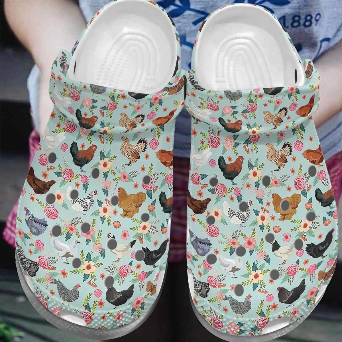 Chicken Personalize Clog Custom Crocs Fashionstyle Comfortable For Women Men Kid Print 3D Whitesole Chicken Breeds Chicken Personalize Clog Custom Crocs Fashionstyle Comfortable For Women Men Kid Print 3D Whitesole Chicken Breeds