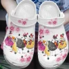 Chicken Personalize Clog Custom Crocs Fashionstyle Comfortable For Women Men Kid Print 3D Whitesole Chickens Talk