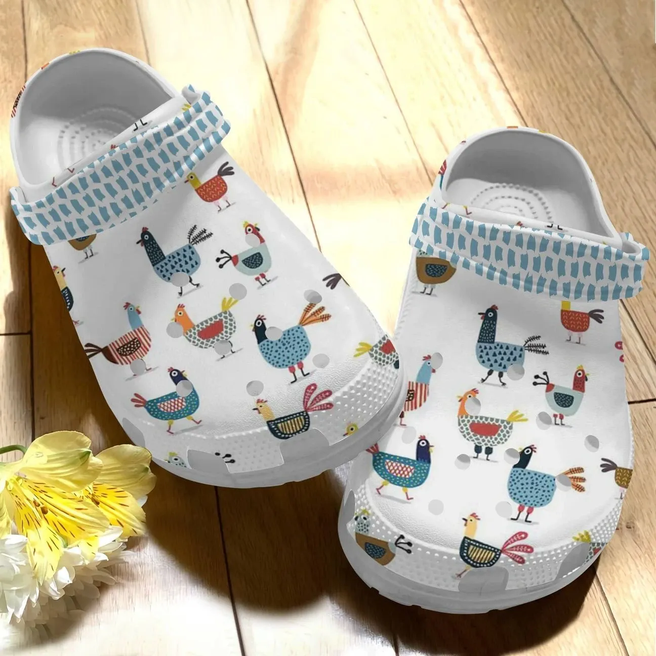 Chicken Personalize Clog Custom Crocs Fashionstyle Comfortable For Women Men Kid Print 3D Whitesole Crazy Chickens Chicken Personalize Clog Custom Crocs Fashionstyle Comfortable For Women Men Kid Print 3D Whitesole Crazy Chickens