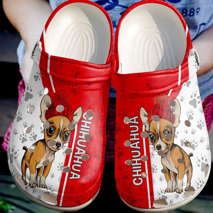 Chihuahua Love Red Sku 613 Crocs Crocband Clog Comfortable For Mens Womens Classic Clog Water Shoes Chihuahua Love Red Sku 613 Crocs Crocband Clog Comfortable For Mens Womens Classic Clog Water Shoes