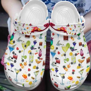 Cocktail Art Shoe Crocs Clog- Bartender Crocbland Clog Birthday Gift For Woman Man Friend