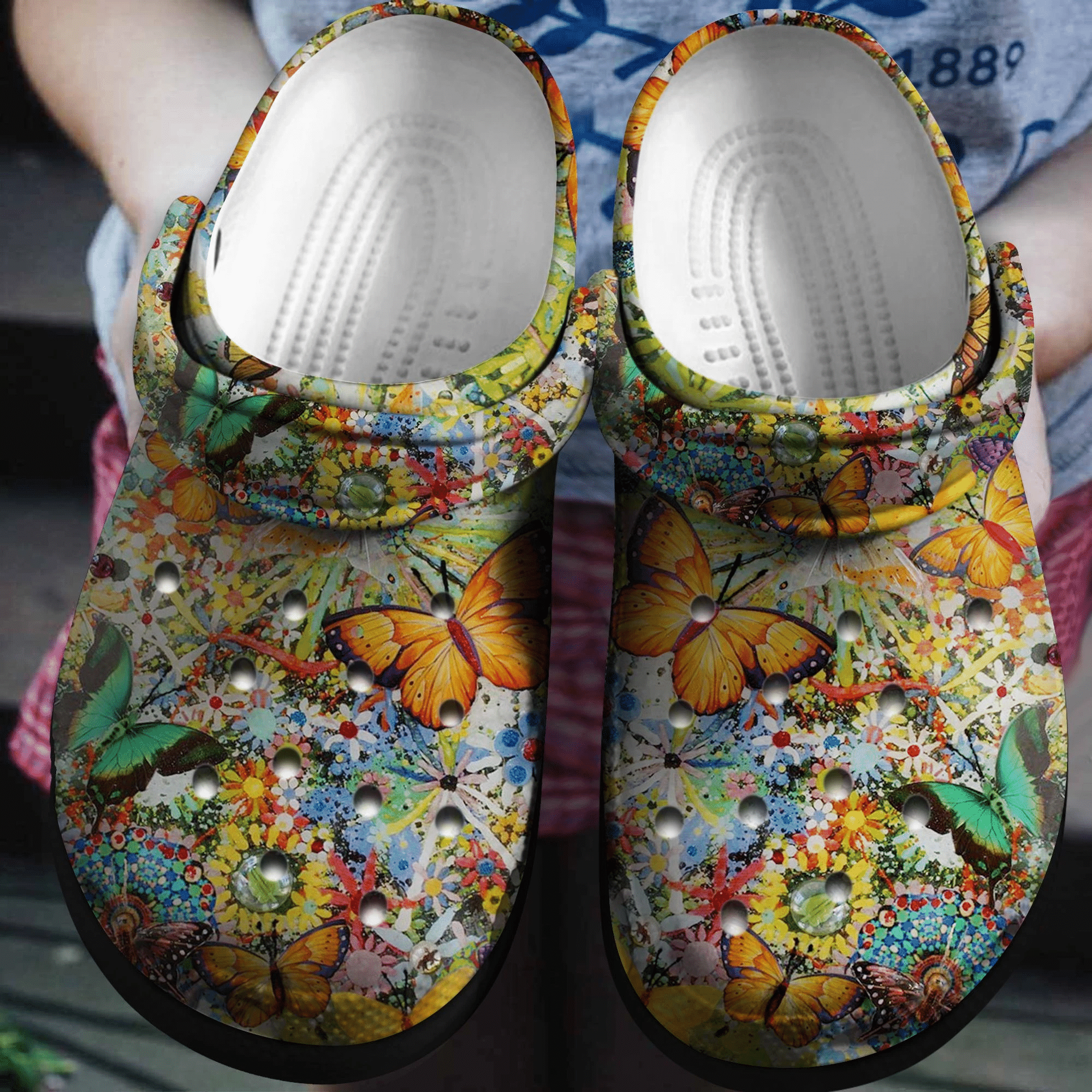 Colorful Butterflies Garden Shoes – Vintage Crocs Clog Crocbland Clog Gift For Woman Girl Grandma Mother Daughter Sister Niece Friend Colorful Butterflies Garden Shoes – Vintage Crocs Clog Crocbland Clog Gift For Woman Girl Grandma Mother Daughter Sister Niece Friend