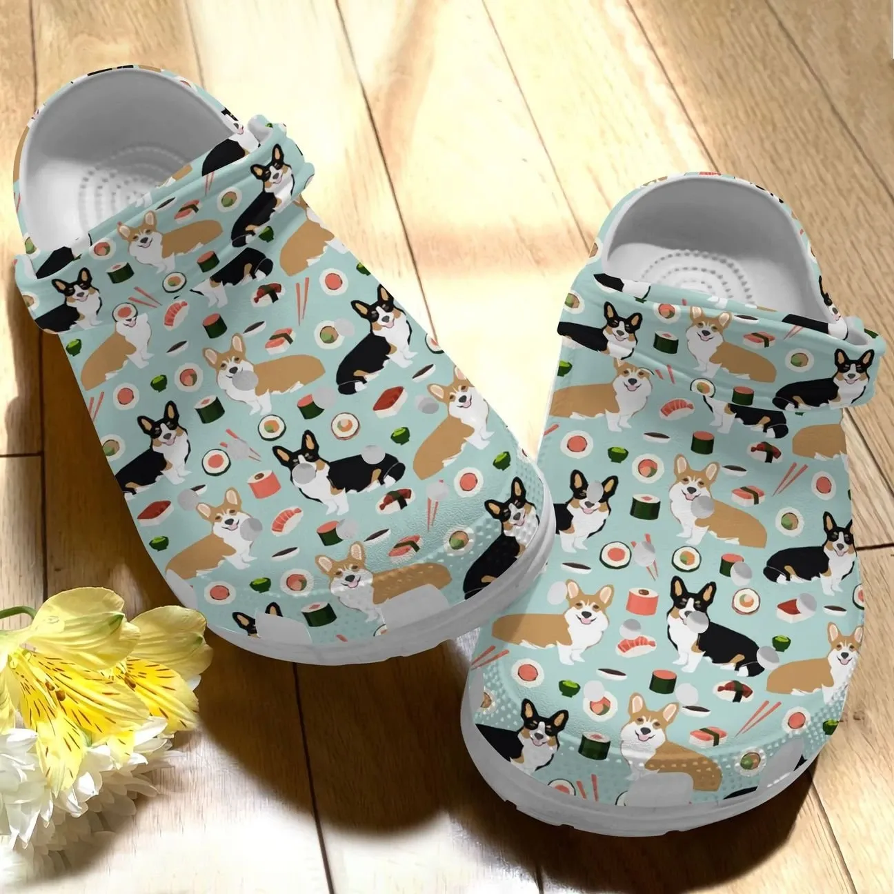 Corgi Personalize Clog Custom Crocs Fashionstyle Comfortable For Women Men Kid Print 3D Whitesole Pattern 3 Corgi Personalize Clog Custom Crocs Fashionstyle Comfortable For Women Men Kid Print 3D Whitesole Pattern 3