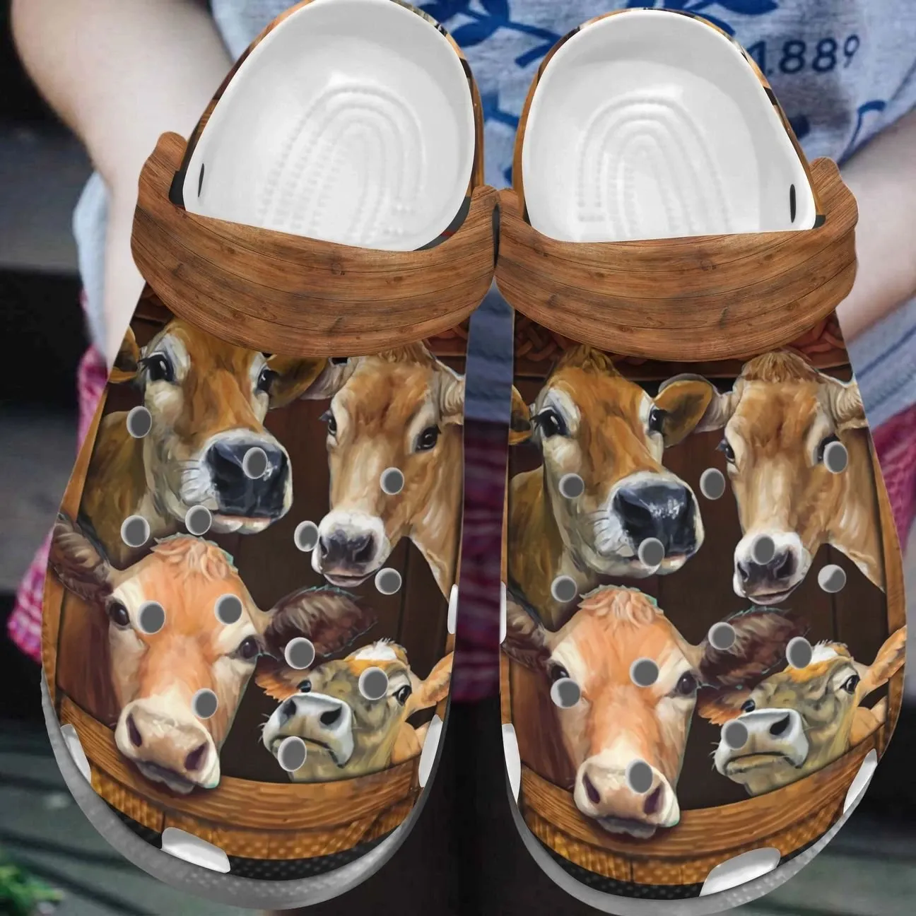 Cow Personalize Clog Custom Crocs Fashionstyle Comfortable For Women Men Kid Print 3D Whitesole Cow Brothers Cow Personalize Clog Custom Crocs Fashionstyle Comfortable For Women Men Kid Print 3D Whitesole Cow Brothers