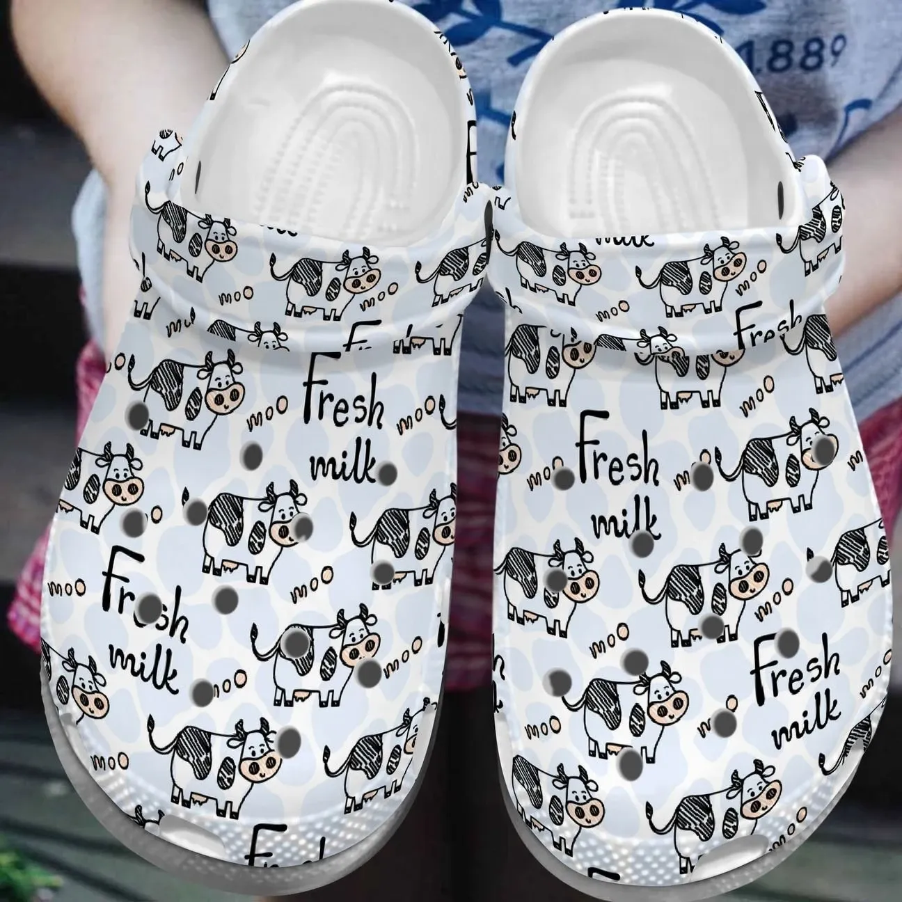 Cow Personalized Clog Custom Crocs Comfortablefashion Style Comfortable For Women Men Kid Print 3D Moo Love Cow Personalized Clog Custom Crocs Comfortablefashion Style Comfortable For Women Men Kid Print 3D Moo Love