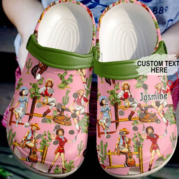 Cowgirl Personalized Pattern Sku 669 Crocs Crocband Clog Comfortable For Mens Womens Classic Clog Water Shoes Cowgirl Personalized Pattern Sku 669 Crocs Crocband Clog Comfortable For Mens Womens Classic Clog Water Shoes