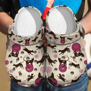 Cute Funny Seamless Pattern Crocs Clog Classic Clogs Shoes