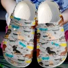 Dachshund Personalize Clog Custom Crocs Fashionstyle Comfortable For Women Men Kid Print 3D Skateboard Dachshund