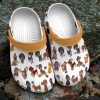 Dachshund Personalize Clog Custom Crocs Fashionstyle Comfortable For Women Men Kid Print 3D Whitesole Dachshund Pattern
