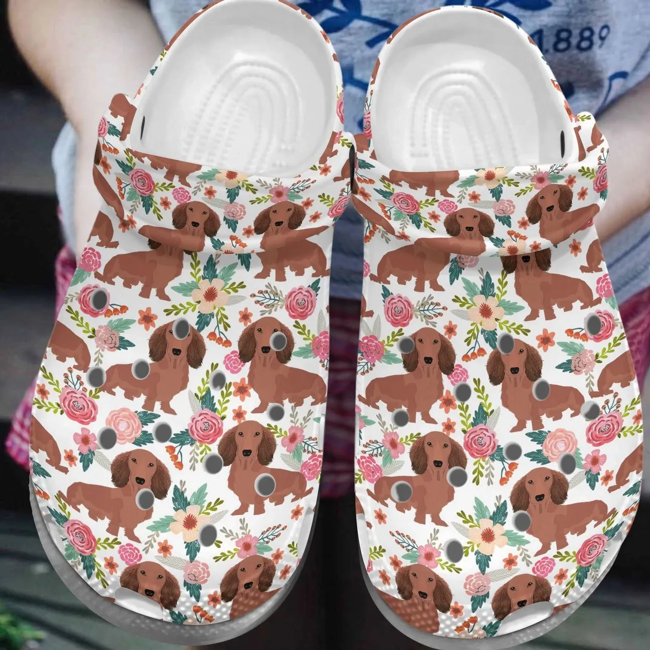 Dachshund Personalized Clog Custom Crocs Comfortablefashion Style Comfortable For Women Men Kid Print 3D Dachshund Dog Pattern Dachshund Personalized Clog Custom Crocs Comfortablefashion Style Comfortable For Women Men Kid Print 3D Dachshund Dog Pattern