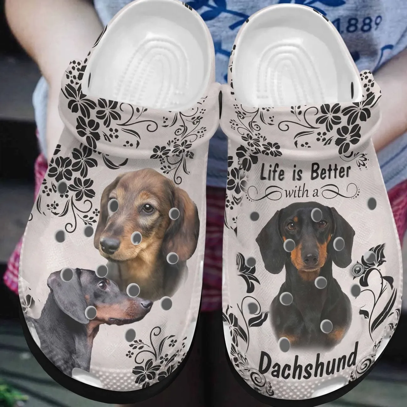 Dachshund Personalized Clog Custom Crocs Comfortablefashion Style Comfortable For Women Men Kid Print 3D Life Is Better Dachshund Personalized Clog Custom Crocs Comfortablefashion Style Comfortable For Women Men Kid Print 3D Life Is Better