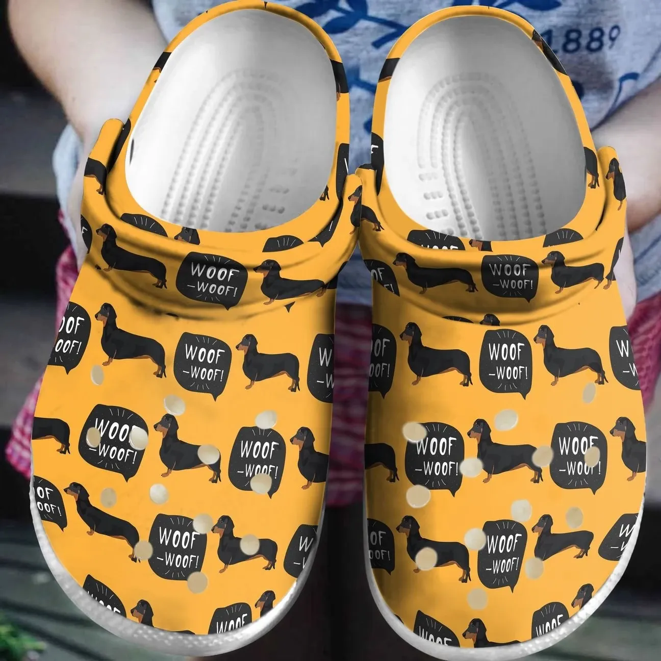 Dachshund Personalized Clog Custom Crocs Comfortablefashion Style Comfortable For Women Men Kid Print 3D Woof Woof Dachshund Personalized Clog Custom Crocs Comfortablefashion Style Comfortable For Women Men Kid Print 3D Woof Woof
