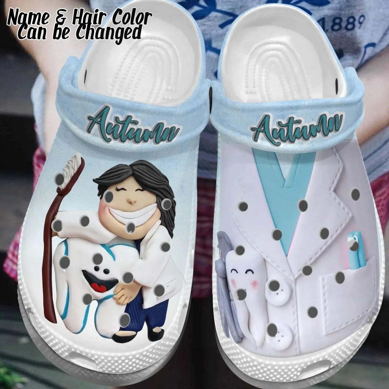 Dentist Personalize Clog Custom Crocs Fashionstyle Comfortable For Women Men Kid Print 3D Personalized Dentist Smile Dentist Personalize Clog Custom Crocs Fashionstyle Comfortable For Women Men Kid Print 3D Personalized Dentist Smile